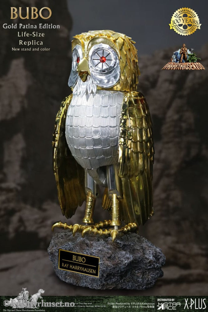 Clash of the Titans Statue Ray Harryhausens Bubo Gold Patina Edition Deluxe Ver. 34 cm Collectibles