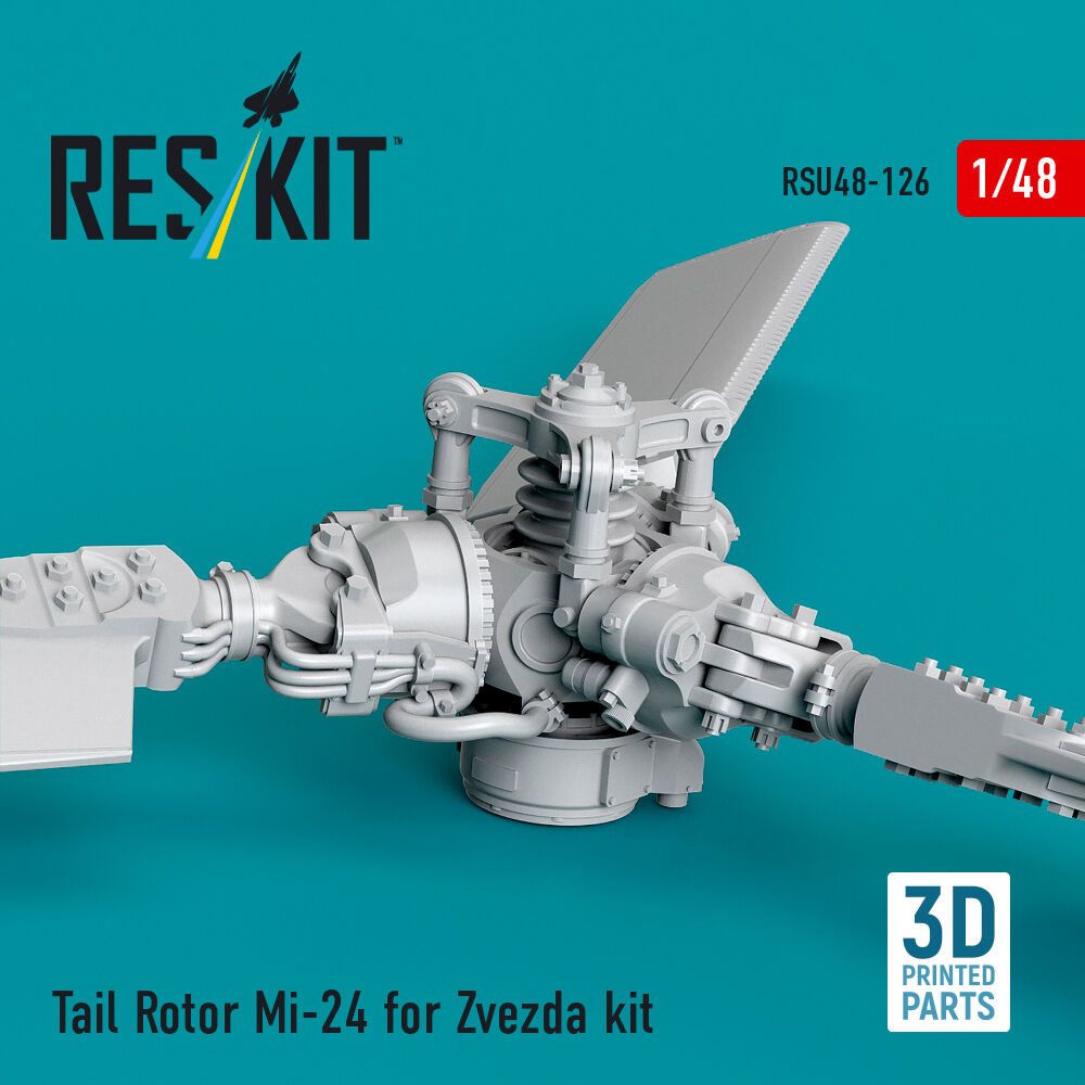 Tail Rotor Mi-24 for Zvezda kit (3D Printed)