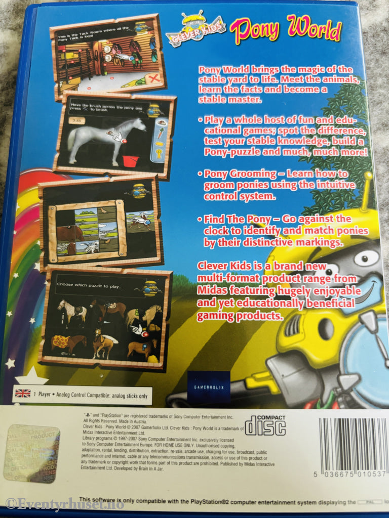 Clever Kids: Pony World. PS2-spill