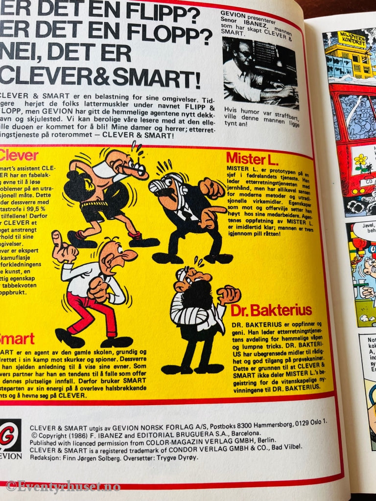 Clever Smart. 05/1986. Agenter På Vemmelig Oppdrag. Terror Toalettet! Tegneseriealbum