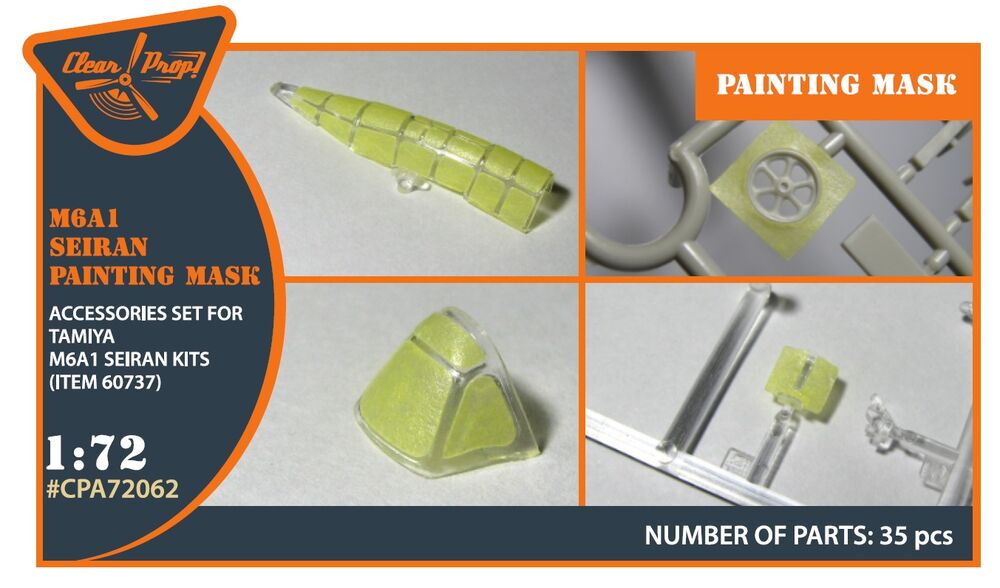 M6A1 Seiran painting mask for Tamiya kit 60737