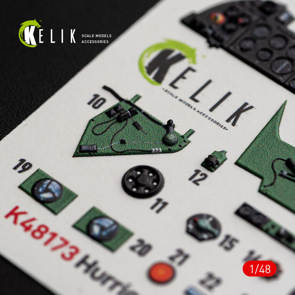 Hurricane Mk.IIC - interior 3D decals for Hobby Boss