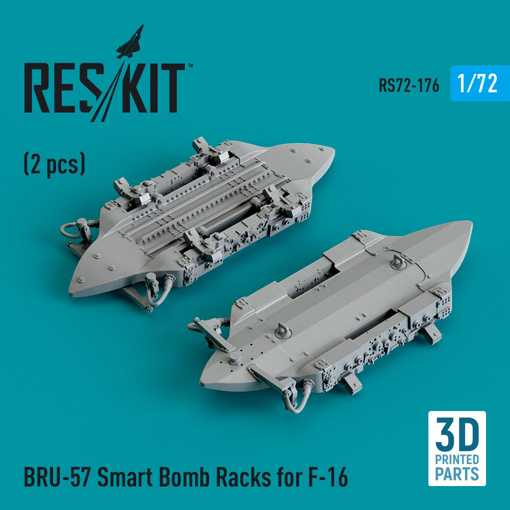 BRU-57 Smart Bomb Racks for F-16 (2 pcs) (3D Printed)