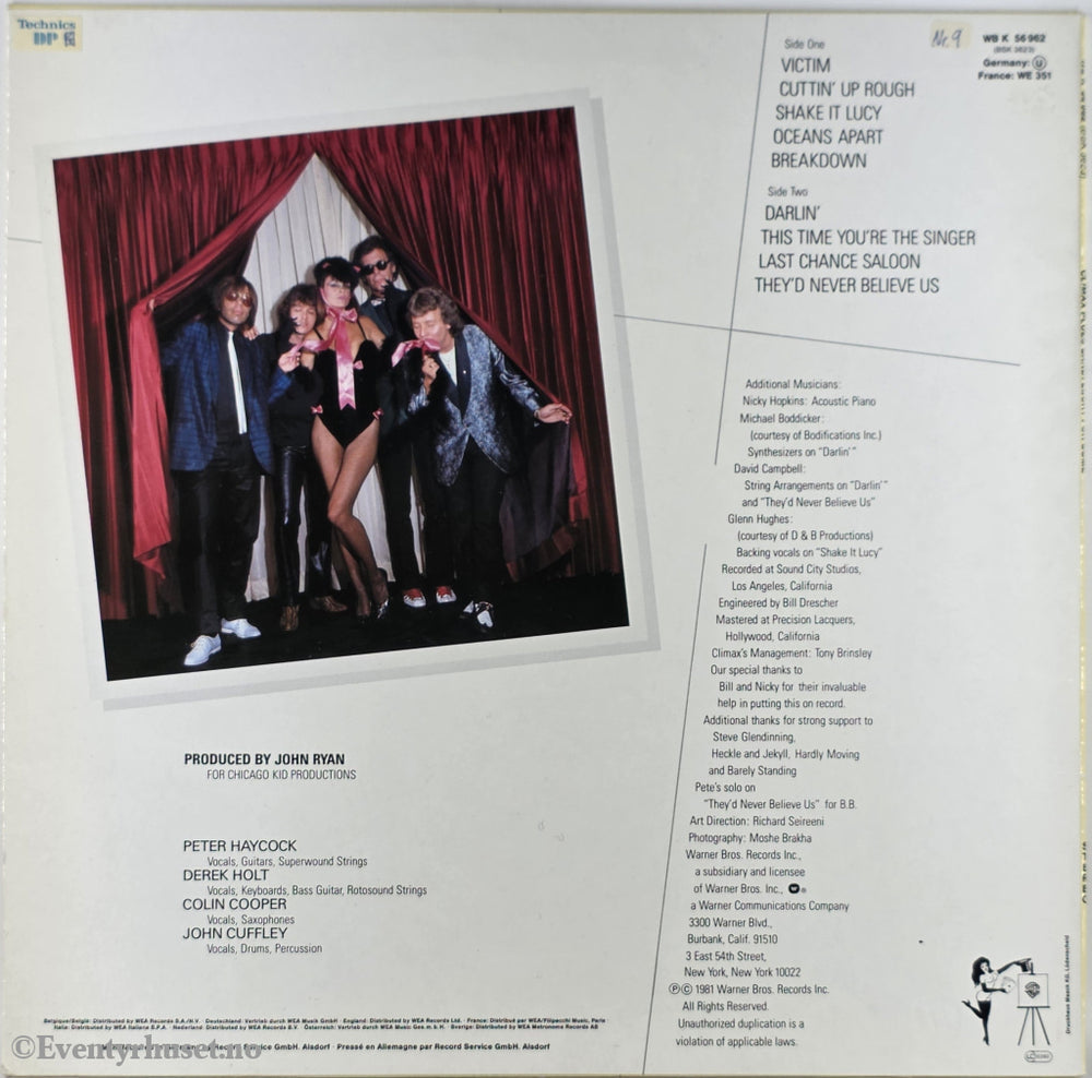 Climax Blues Band. 1981. Lucky For Some. LP.