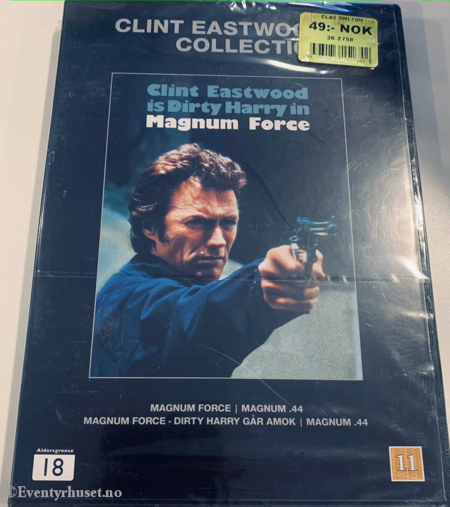 Clint Eastwood - Magnum Force. 1973. Dvd. Ny I Plast! Dvd