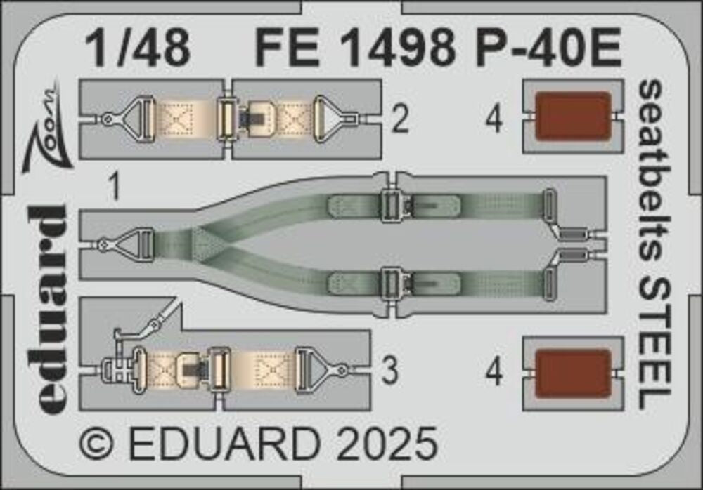 P-40E seatbelts STEEL  EDUARD
