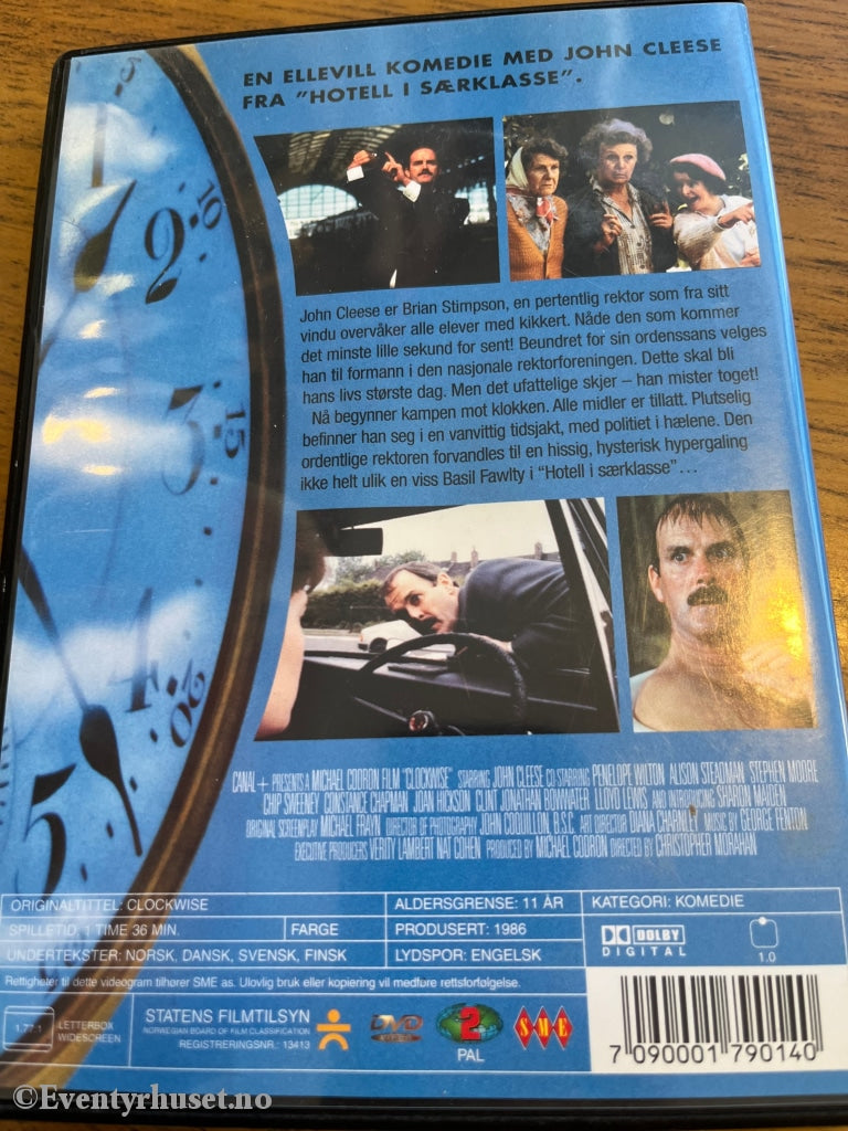 Clockwise - Kappløp Med Tiden. 1986. Dvd. Dvd