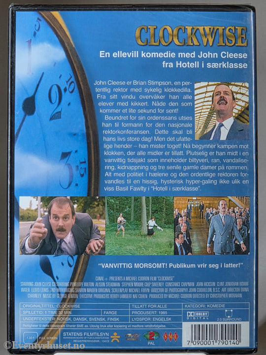 Clockwise – Kappløp med tiden (1986). DVD. Ny i plast!
