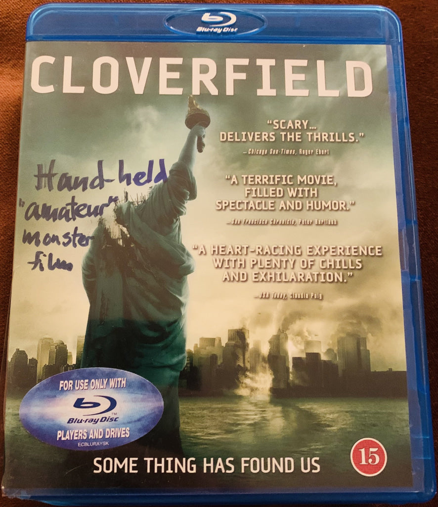 Cloverfield. 2007. Blu-Ray. Blu-Ray Disc