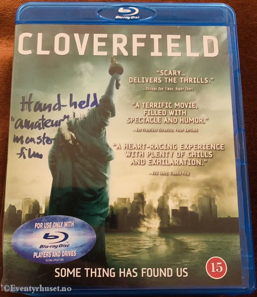 Cloverfield. 2007. Blu-Ray. Blu-Ray Disc