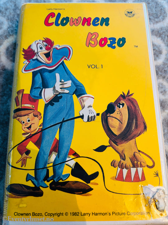 Clownen Bozo. Vol. 1. 1982. Video 2000. VHS Big Box
