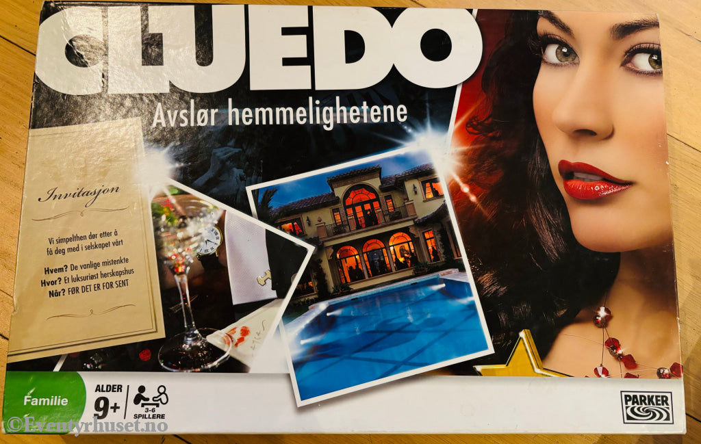 Cluedo – Avslør hemmelighetene. Brettspill.