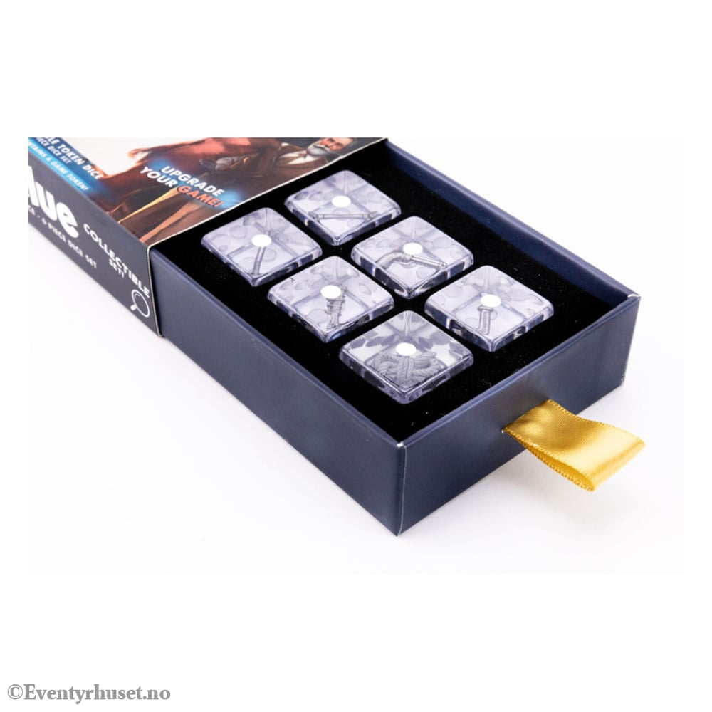 Cluedo Dice Set Token Weapons Games