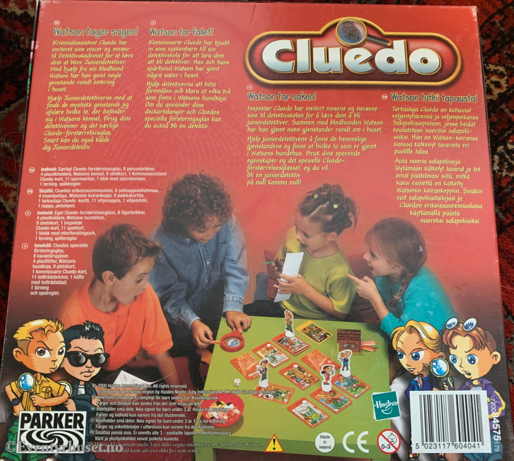 Cluedo - Juniordetektiv. Brettspill. Brettspill