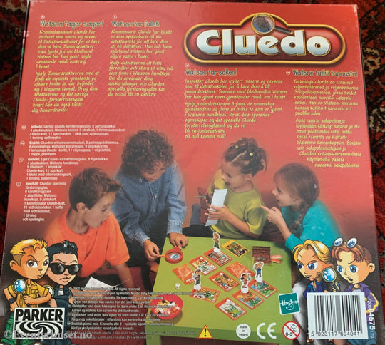 Cluedo - Juniordetektiv. Brettspill. Brettspill