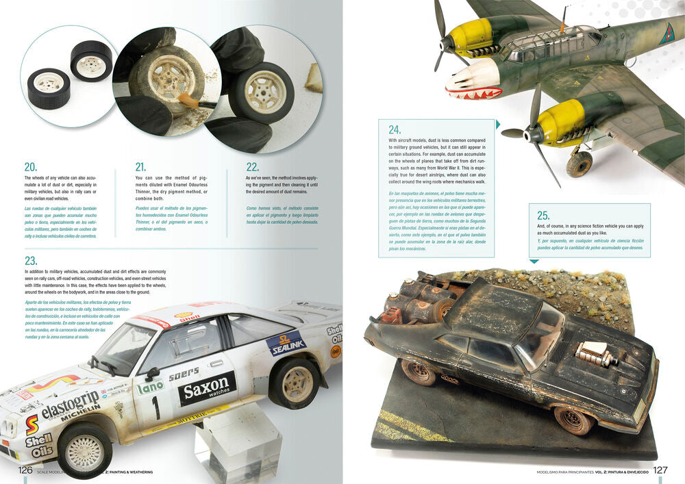 Scale Modeling for Beginners Vol. 2: Paint & Weathering - BILINGUAL BOOK