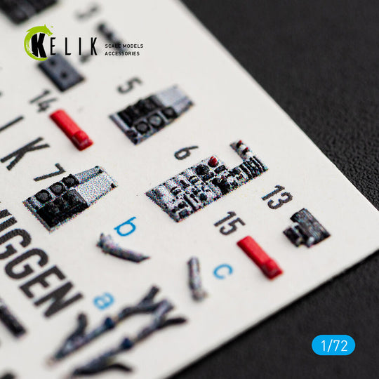 SF-37 Viggen - interior 3D decals for Special Hobby