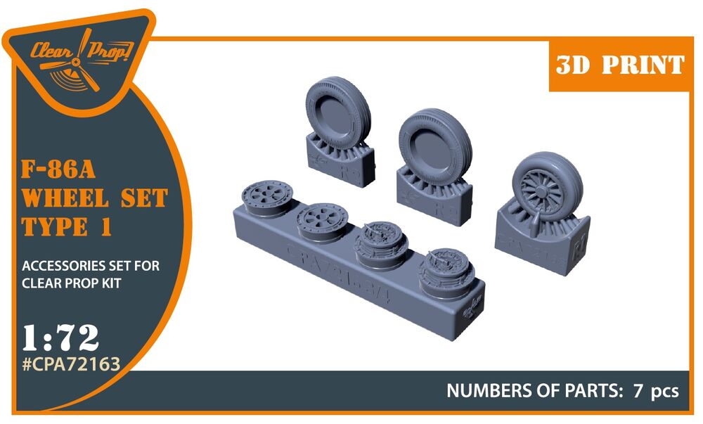 F-86A wheel set type 1 for CP kits