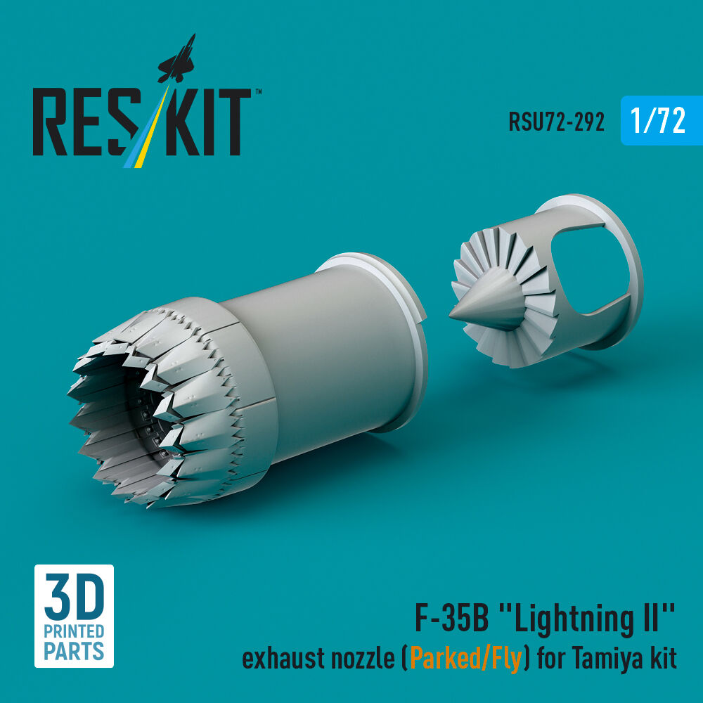 F-35B Lightning II exhaust nozzle (Parked/Fly) for Tamiya kit (3D printed)