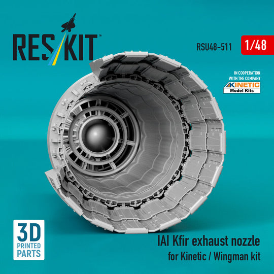 IAI Kfir exhaust nozzle for Kinetic / Wingman kit (3D Printed)
