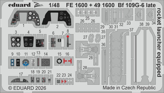 Bf 109G-6 late (rocket launcher equipped) for Tamiya
