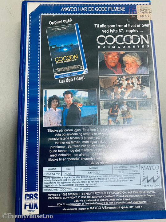 Cocoon: Hjemkomsten. VHS Big Box.