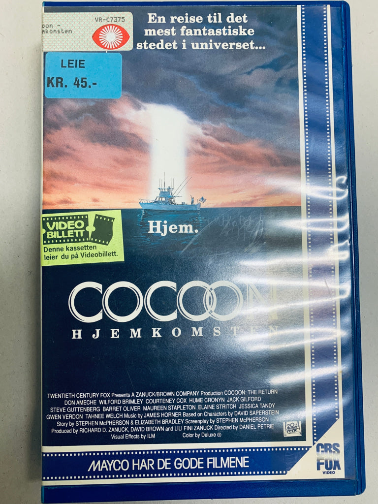 Cocoon: Hjemkomsten. VHS Big Box.