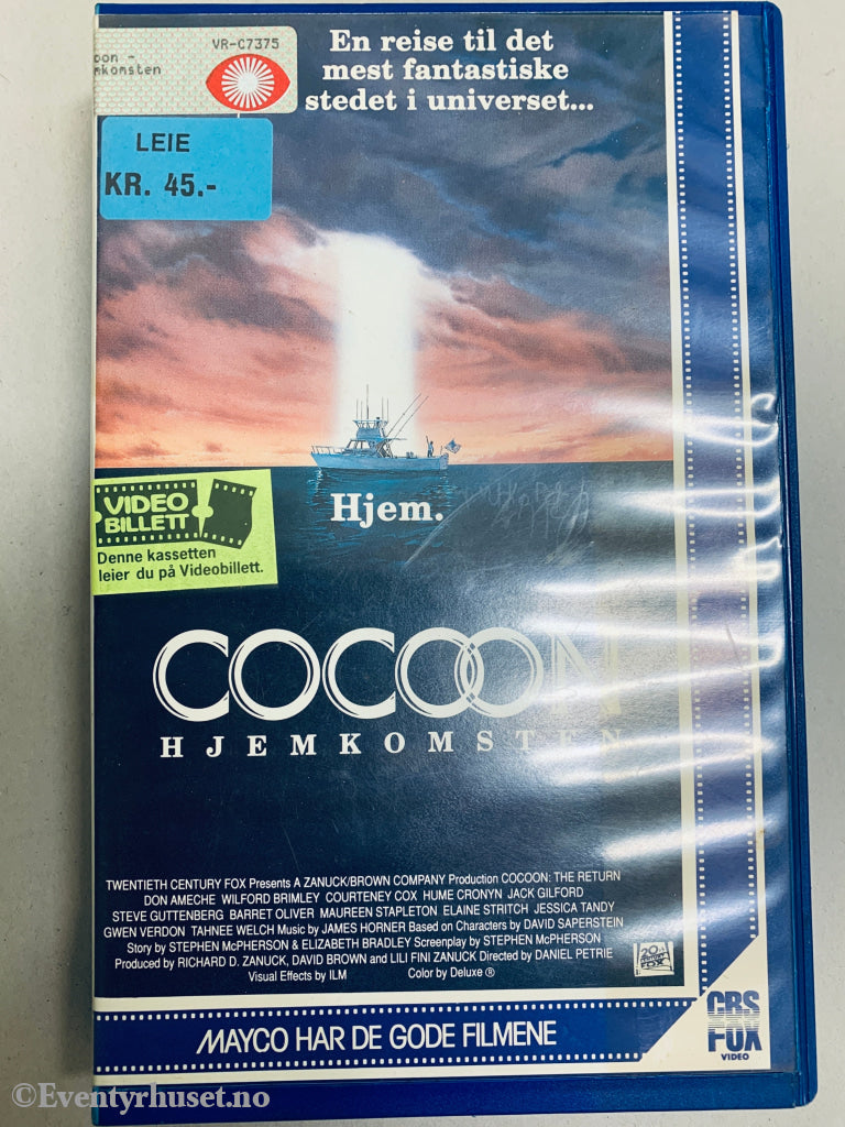 Cocoon: Hjemkomsten. VHS Big Box.