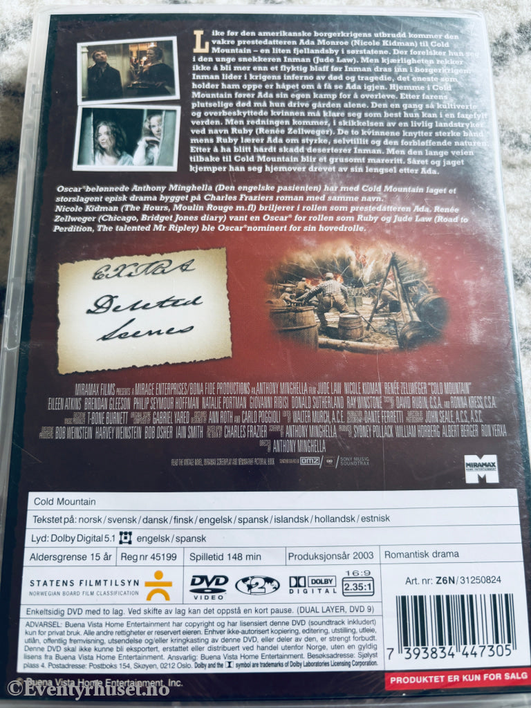 Cold Mountain. DVD. Ny i plast!
