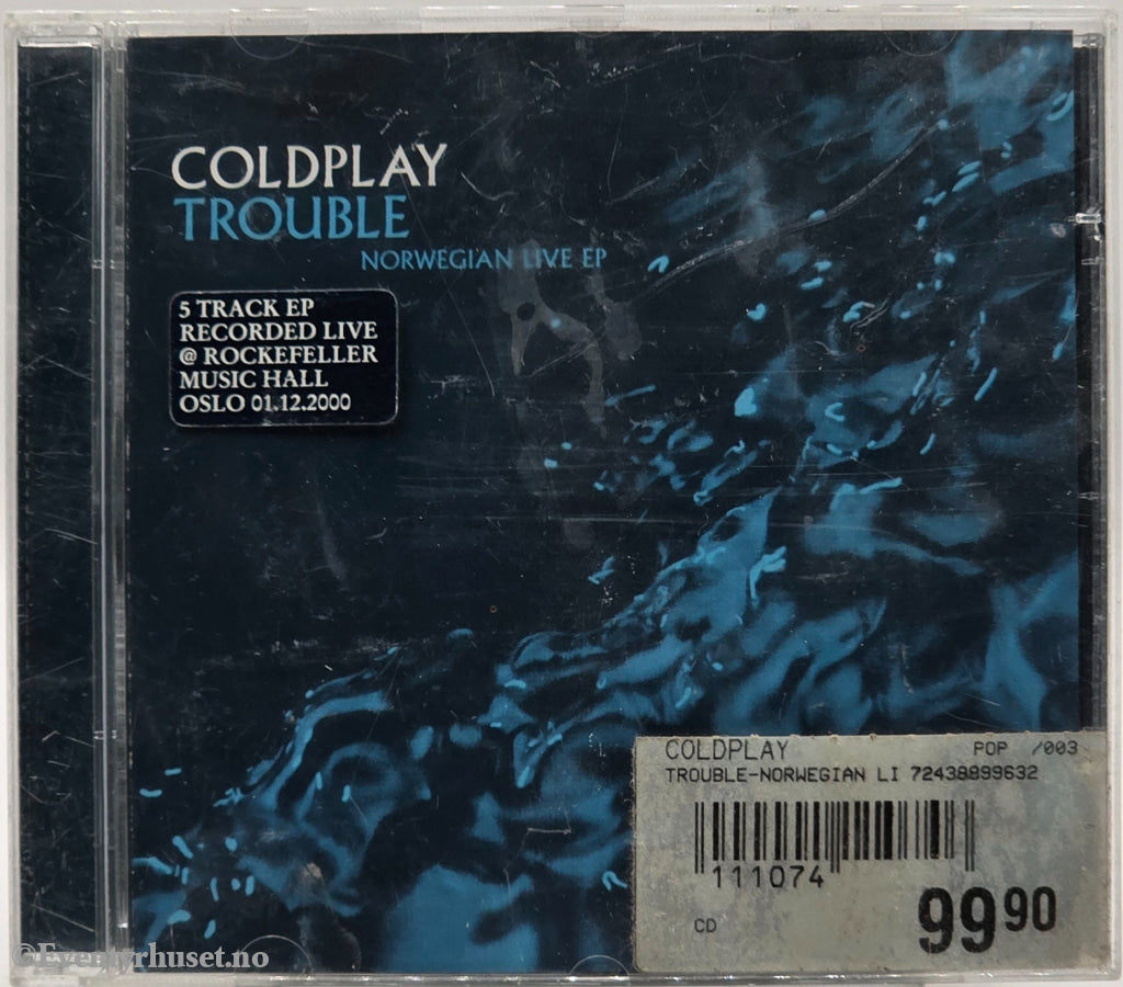 Coldplay. 2001. Trouble – Norwegian Live EP. Musikk-CD.