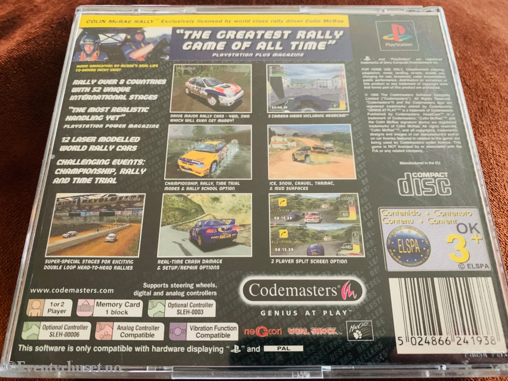 Colon McRae Rally. PS1. PS1