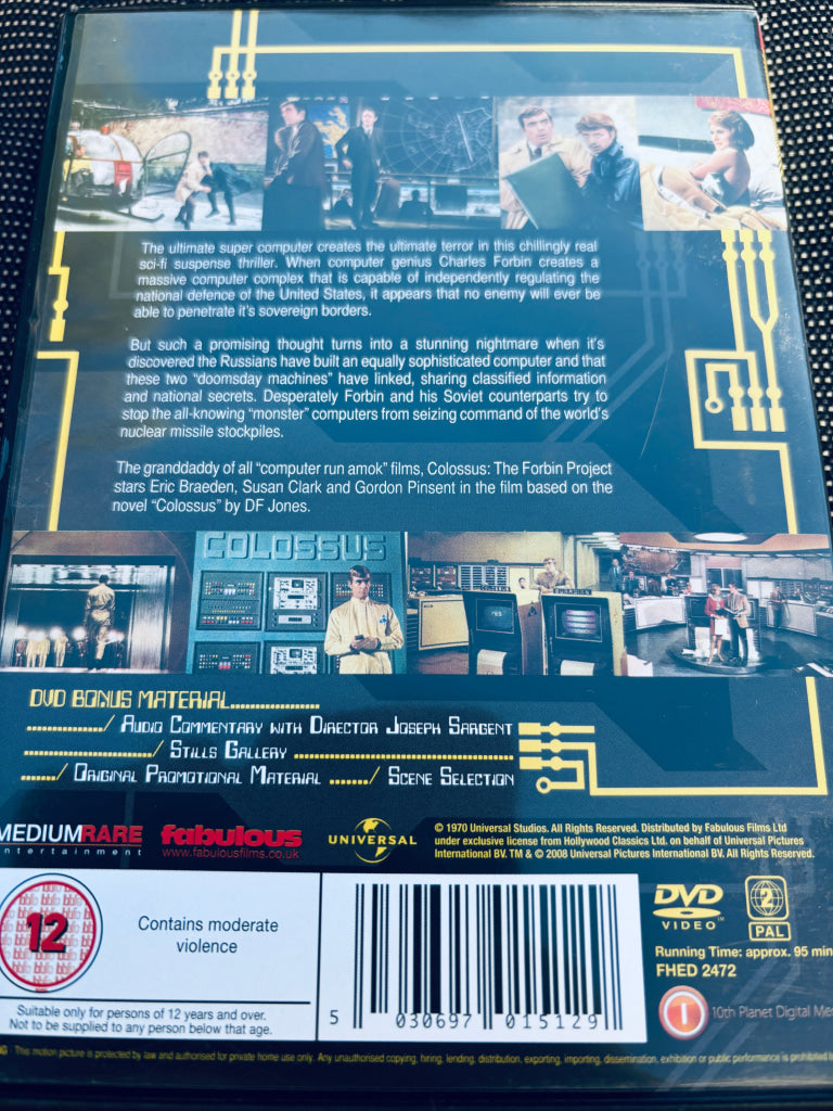 Colossus: The Forbin Project. DVD.
