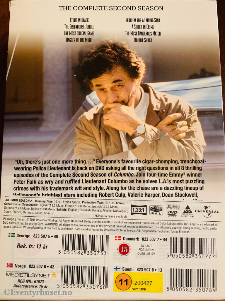 Columbo - Sesong 3. Dvd Samleboks.