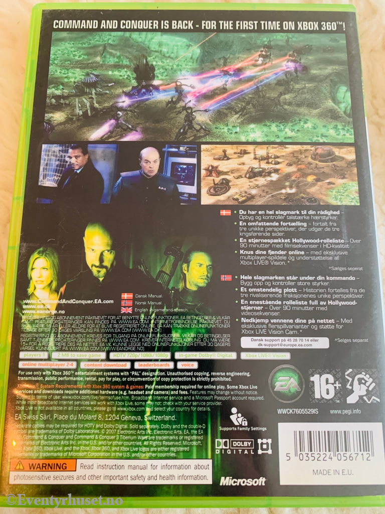 Command & Conquer 3 - Tiberium Wars. Xbox 360.