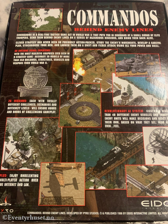 Commandos. 1998. Pc-Spill. Big Box. Pc Spill