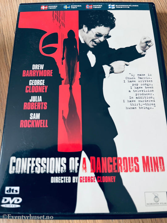 Confessions Of A Dangerous Mind. 2002. Dvd. Dvd