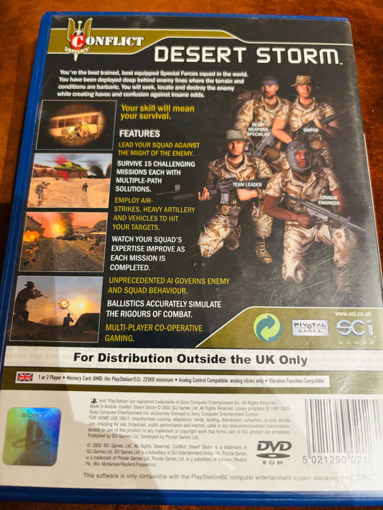 Conflict: Desert Storm. PS2.