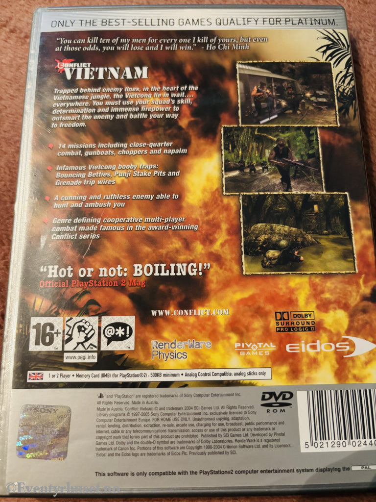 Conflict: Vietnam. PS2.