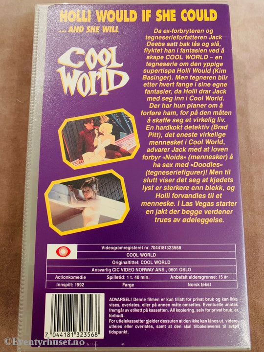 Cool World. 1992. Vhs. Vhs