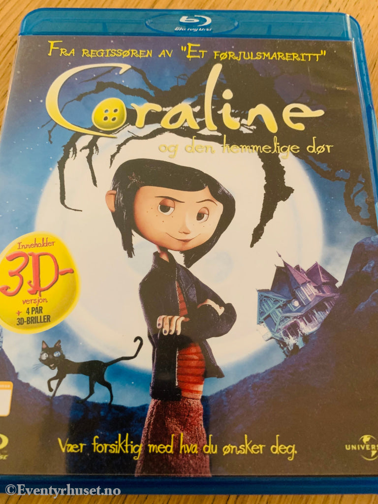 Coraline Og Den Hemmelige Dør 3D. Blu-Ray. Blu-Ray Disc