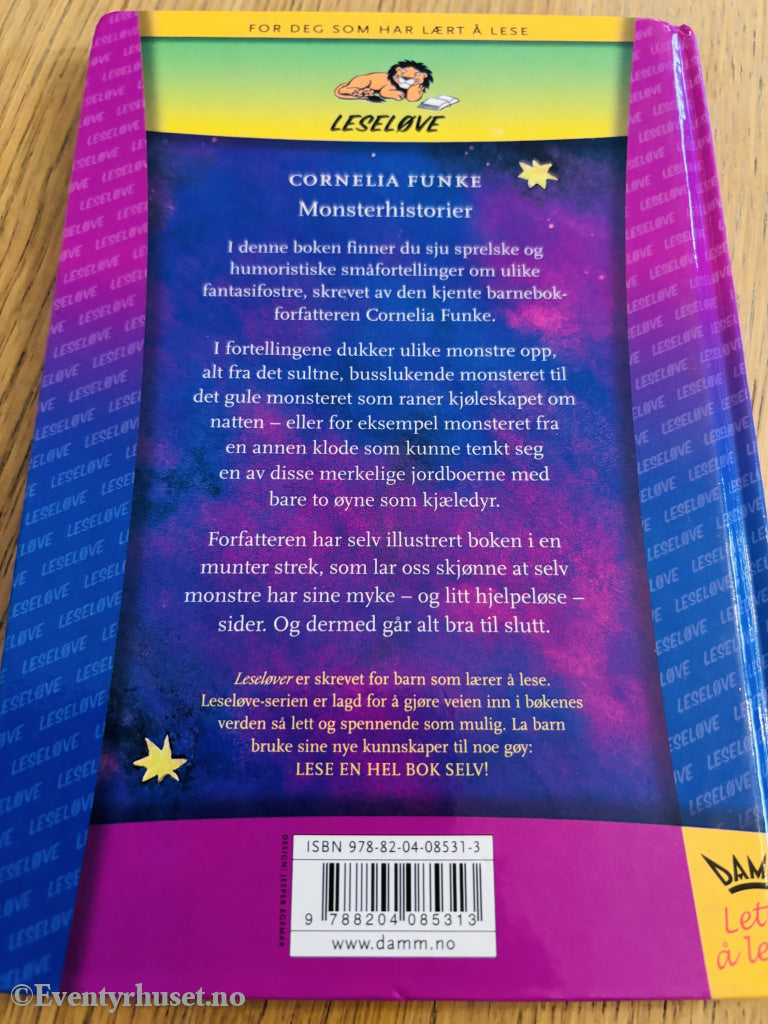 Cornelia Funke. Monsterhistorier. Bok.