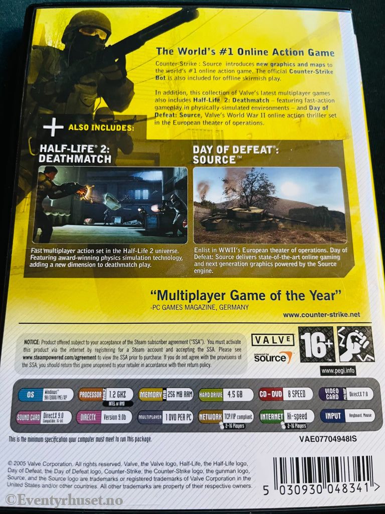 Counter Strike Source. Pc Spill. Spill