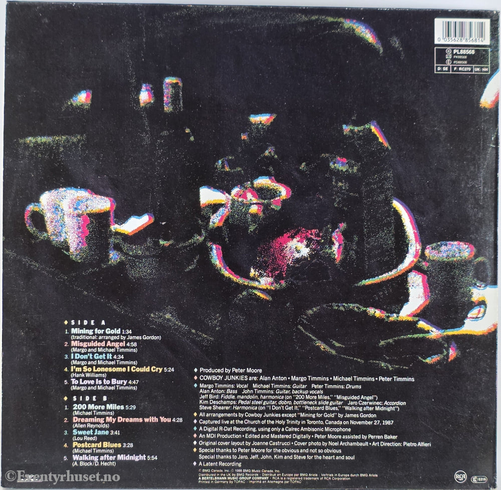 Cowboy Junkies. 1988. The Trinity Session. LP.