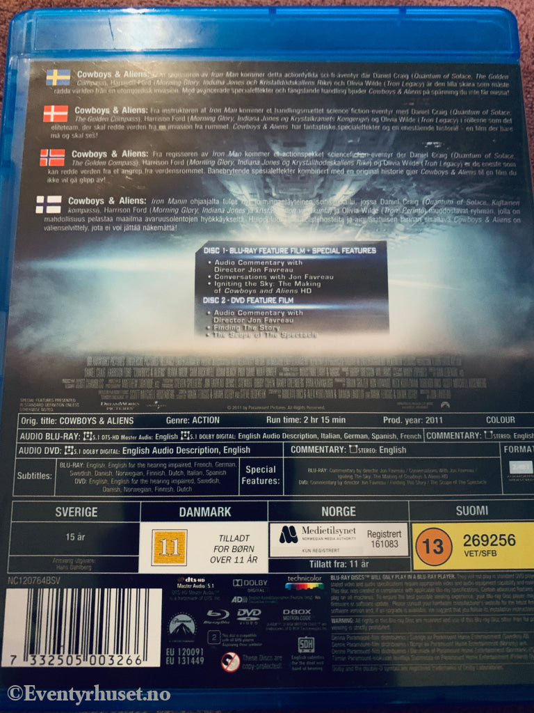 Cowboys & Aliens. Blu-ray Disc.