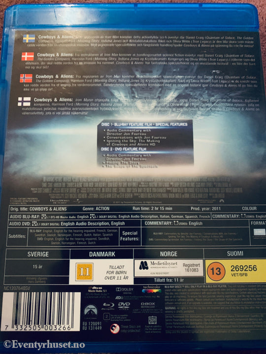 Cowboys & Aliens. Blu-ray Disc.