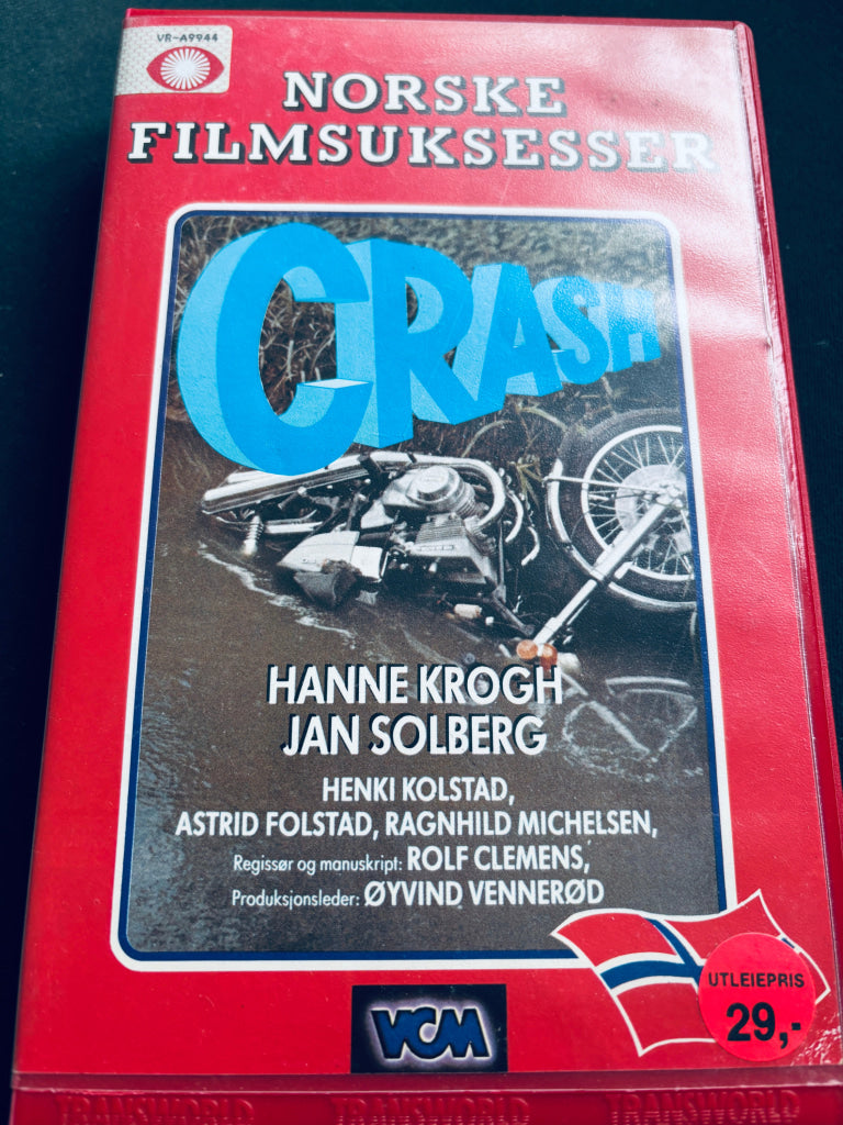 Crash. 1974. (Norske klassikere). VHS Big Box. VHS Big Box