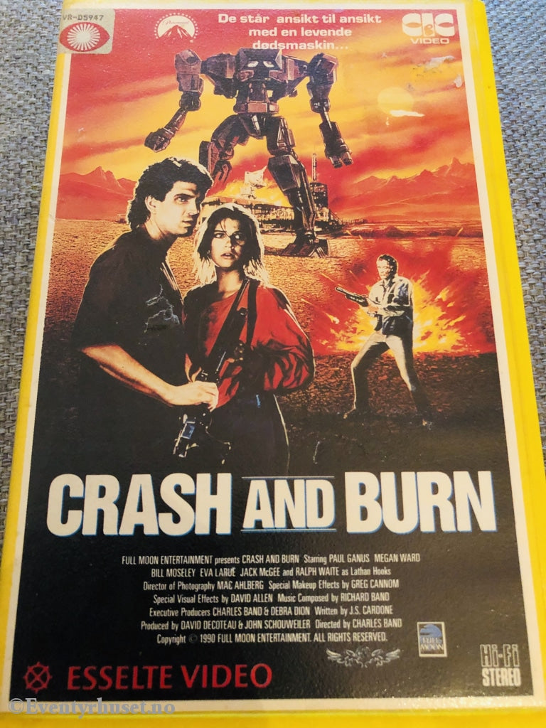 Crash and Burn. 1990. VHS Big Box. Eventyrhuset
