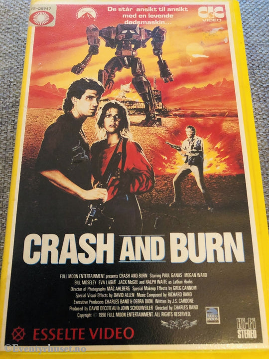 Crash And Burn. 1990. Vhs Big Box.