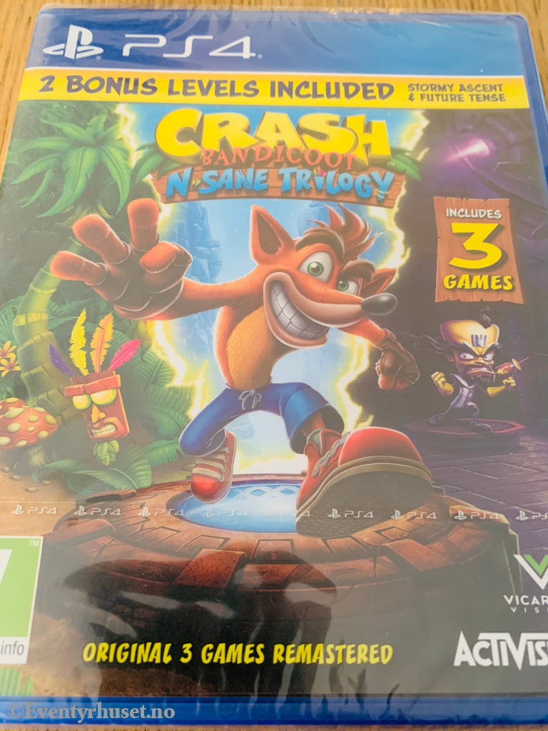 Crash Bandicoot N-Sane Trilogy. PS4. Ny i plast!