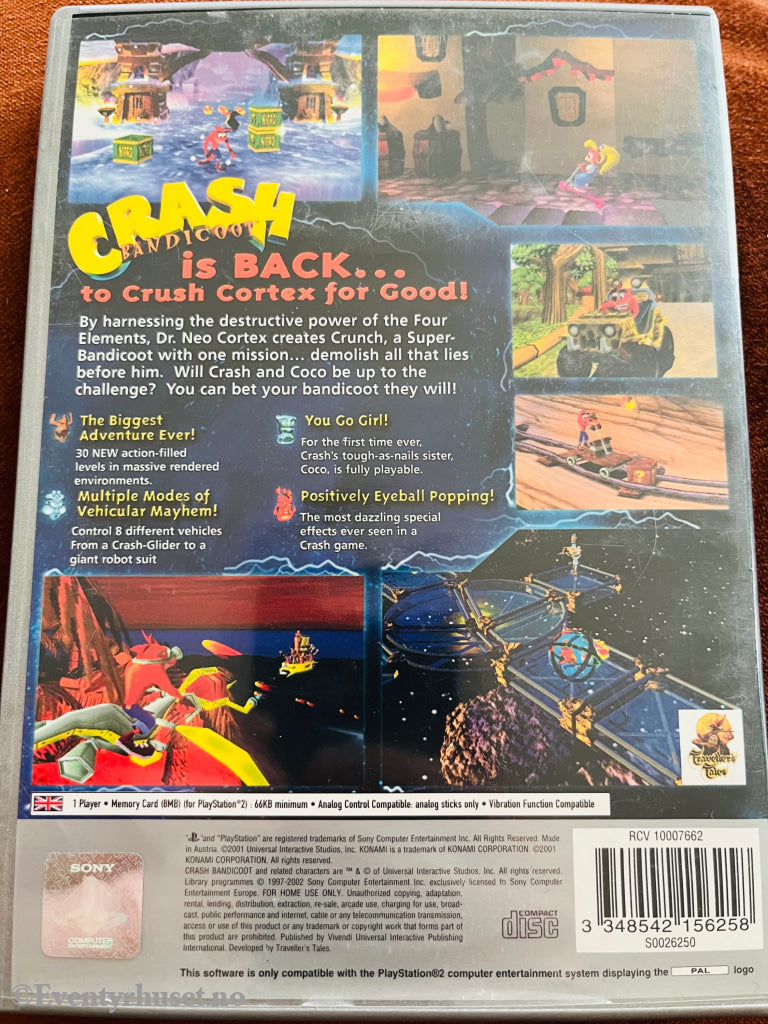 Crash Bandicoot: The Wrath Of Cortex (Platinium). Ps2. Ps2